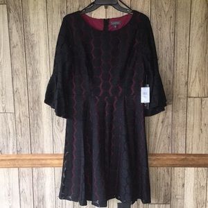 Woman’s dress size 8 fit and flare bell sleeves